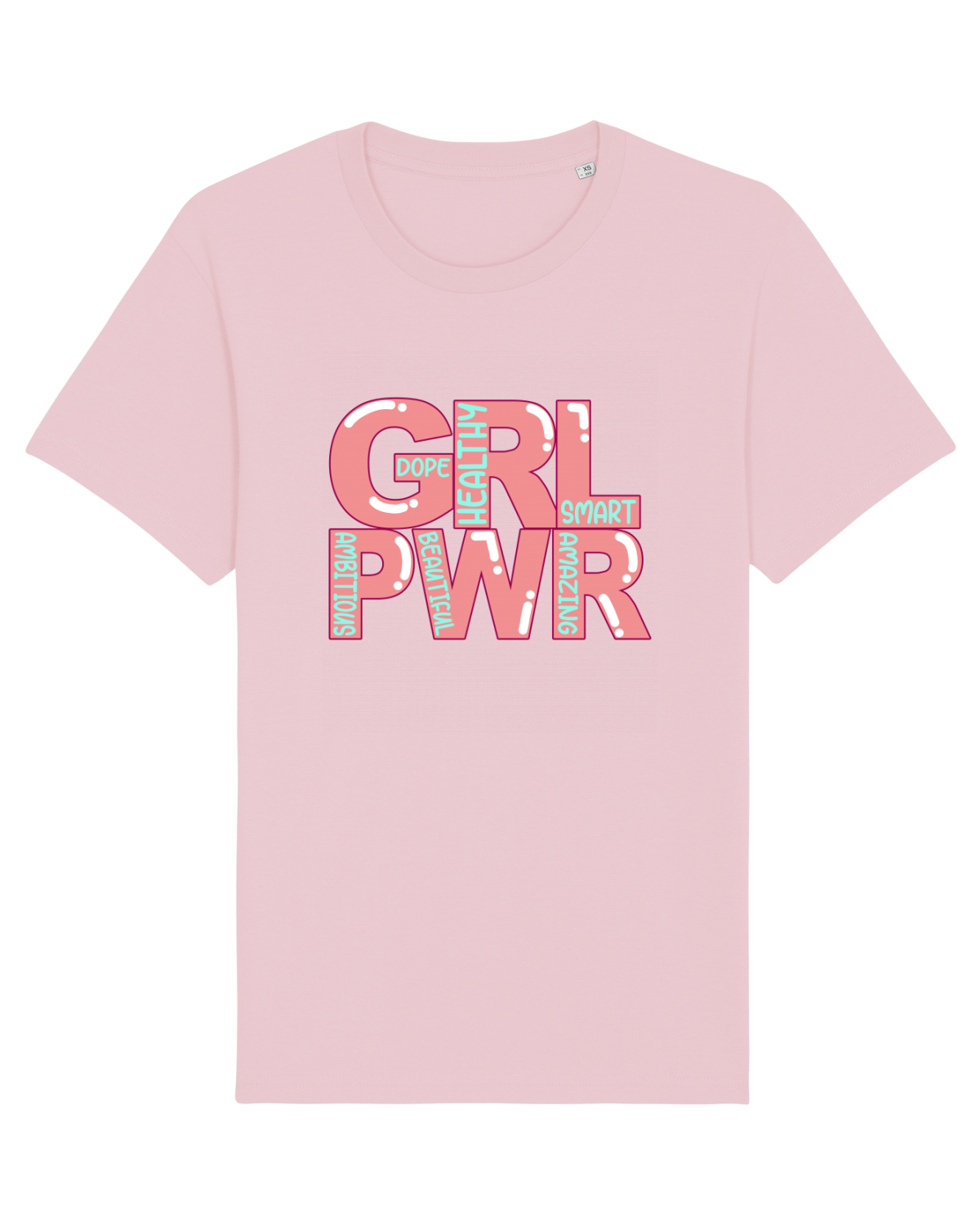 Tricou mânecă scurtă Unisex Rocker Cotton Pink