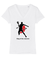 king of the concrete Tricou mânecă scurtă guler V Damă Evoker