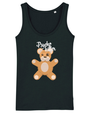 Psycho killer teddy bear Black