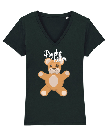 Psycho killer teddy bear Black