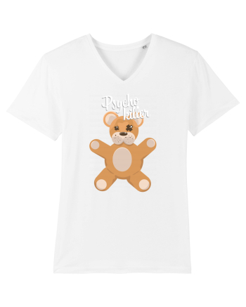 Psycho killer teddy bear White