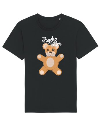 Psycho killer teddy bear Black