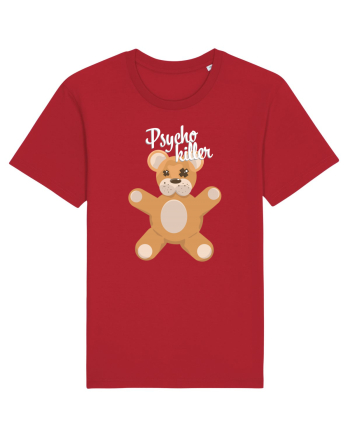 Psycho killer teddy bear Red