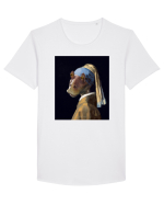 Vermeer - Jarl with a Pearl Earring Tricou mânecă scurtă guler larg Bărbat Skater