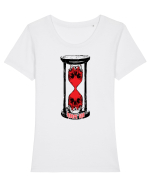 Hourglass Tricou mânecă scurtă guler larg fitted Damă Expresser