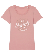 Be obsessively grateful Tricou mânecă scurtă guler larg fitted Damă Expresser