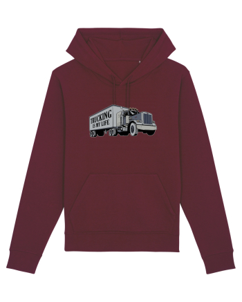 Trucking is my life Burgundy