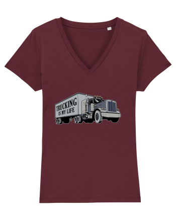 Trucking is my life Burgundy