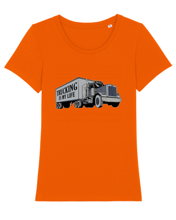 Trucking is my life Bright Orange