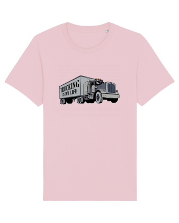 Trucking is my life Cotton Pink