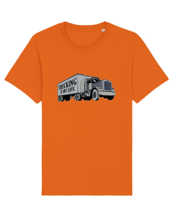 Trucking is my life Bright Orange