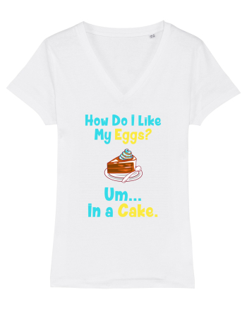 My eggs in a cake White