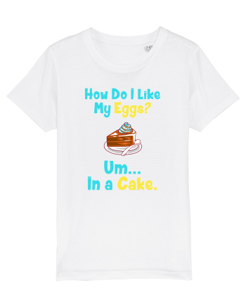 My eggs in a cake White