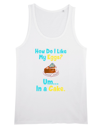 My eggs in a cake White