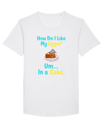 My eggs in a cake White