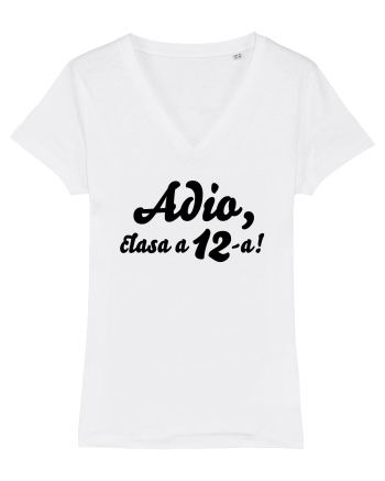Adio, clasa a 12-a! Tricou de pus in rama. White