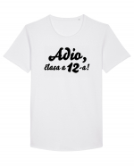 Adio, clasa a 12-a! Tricou de pus in rama. Tricou mânecă scurtă guler larg Bărbat Skater