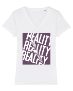 reality2 Tricou mânecă scurtă guler V Damă Evoker