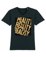 reality3 Tricou mânecă scurtă guler V Bărbat Presenter