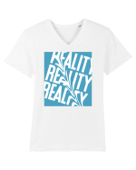 reality5 Tricou mânecă scurtă guler V Bărbat Presenter
