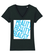 reality8 Tricou mânecă scurtă guler V Damă Evoker