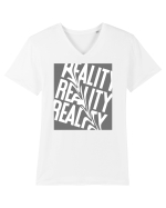 reality9 Tricou mânecă scurtă guler V Bărbat Presenter