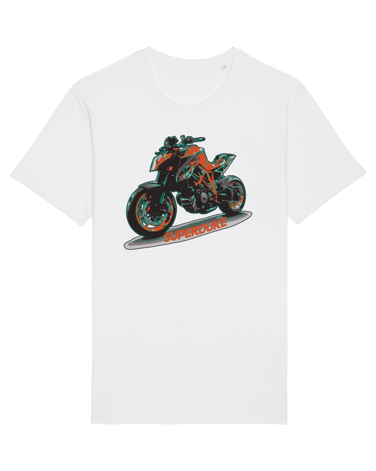 Tricou mânecă scurtă Unisex Rocker White