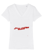 a day in quarantine red Tricou mânecă scurtă guler V Damă Evoker