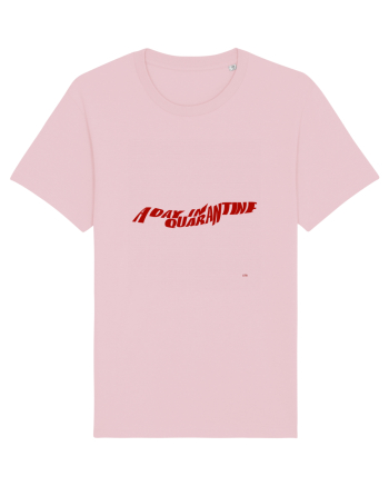 a day in quarantine red Cotton Pink
