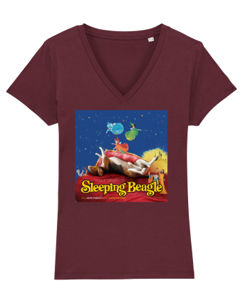 The Sleeping Beagle Burgundy