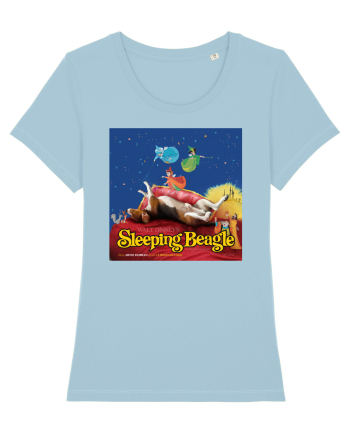 The Sleeping Beagle Sky Blue