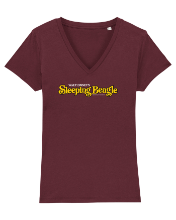 The Sleeping Beagle Burgundy