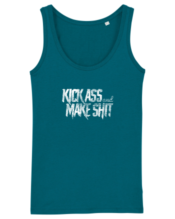 Kick Ass & Make Shit (white) Ocean Depth