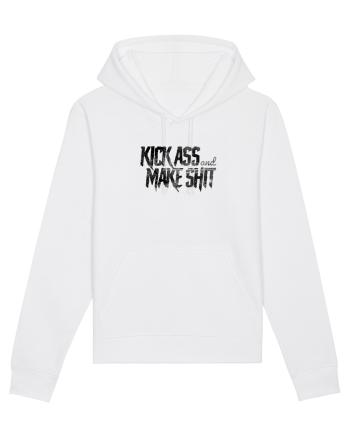 Kick Ass & Make Shit (black) White