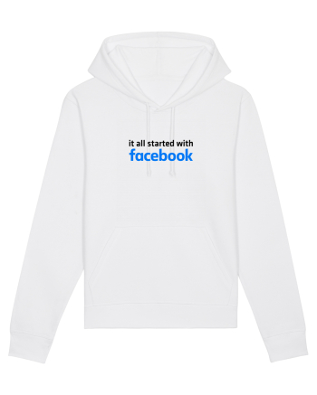 It all started with Facebook (black) White