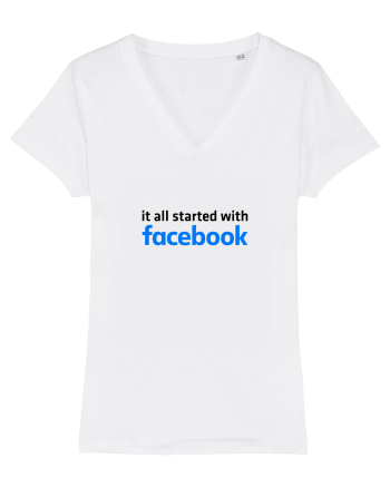 It all started with Facebook (black) White