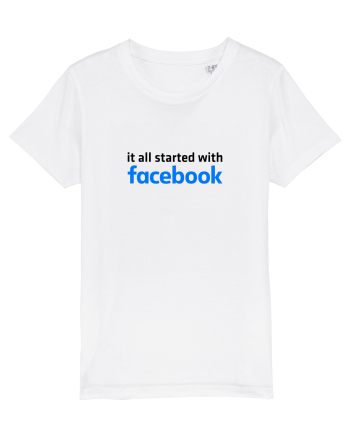 It all started with Facebook (black) White