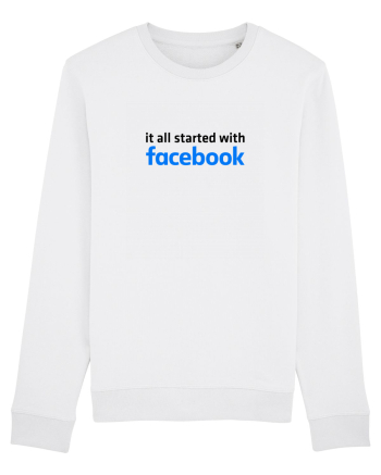 It all started with Facebook (black) White