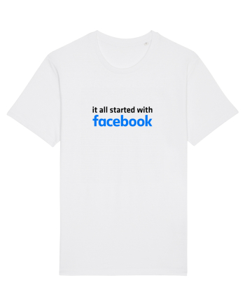 It all started with Facebook (black) White