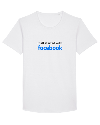 It all started with Facebook (black) White