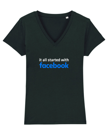 It all started with Facebook (white) Black