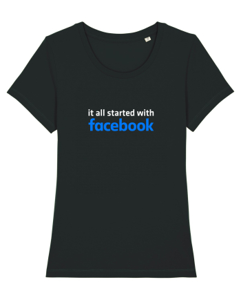 It all started with Facebook (white) Black