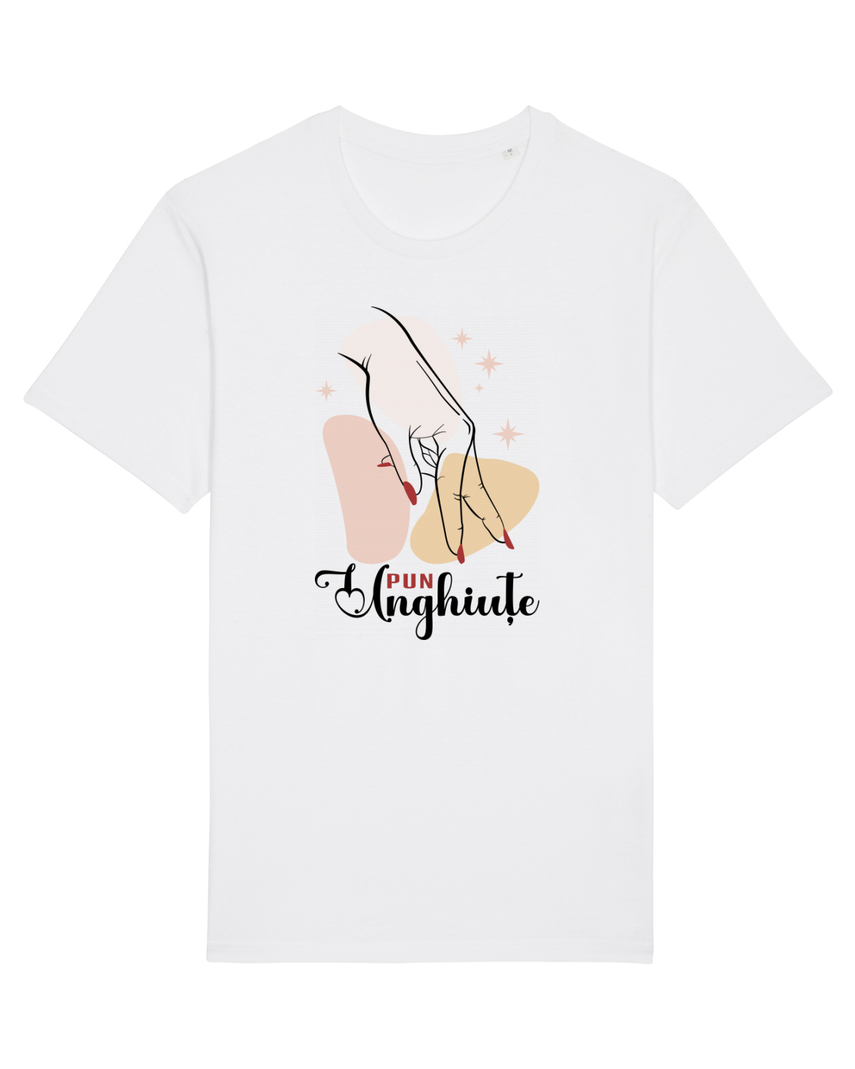 Tricou mânecă scurtă Unisex Rocker White