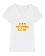 Old School Cool Tricou mânecă scurtă guler V Damă Evoker
