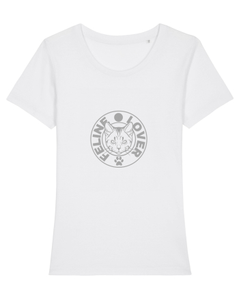 Feline Lover - tricoul meu cu pisica White