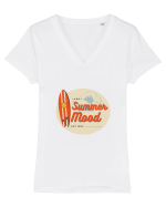 Summer mood Tricou mânecă scurtă guler V Damă Evoker