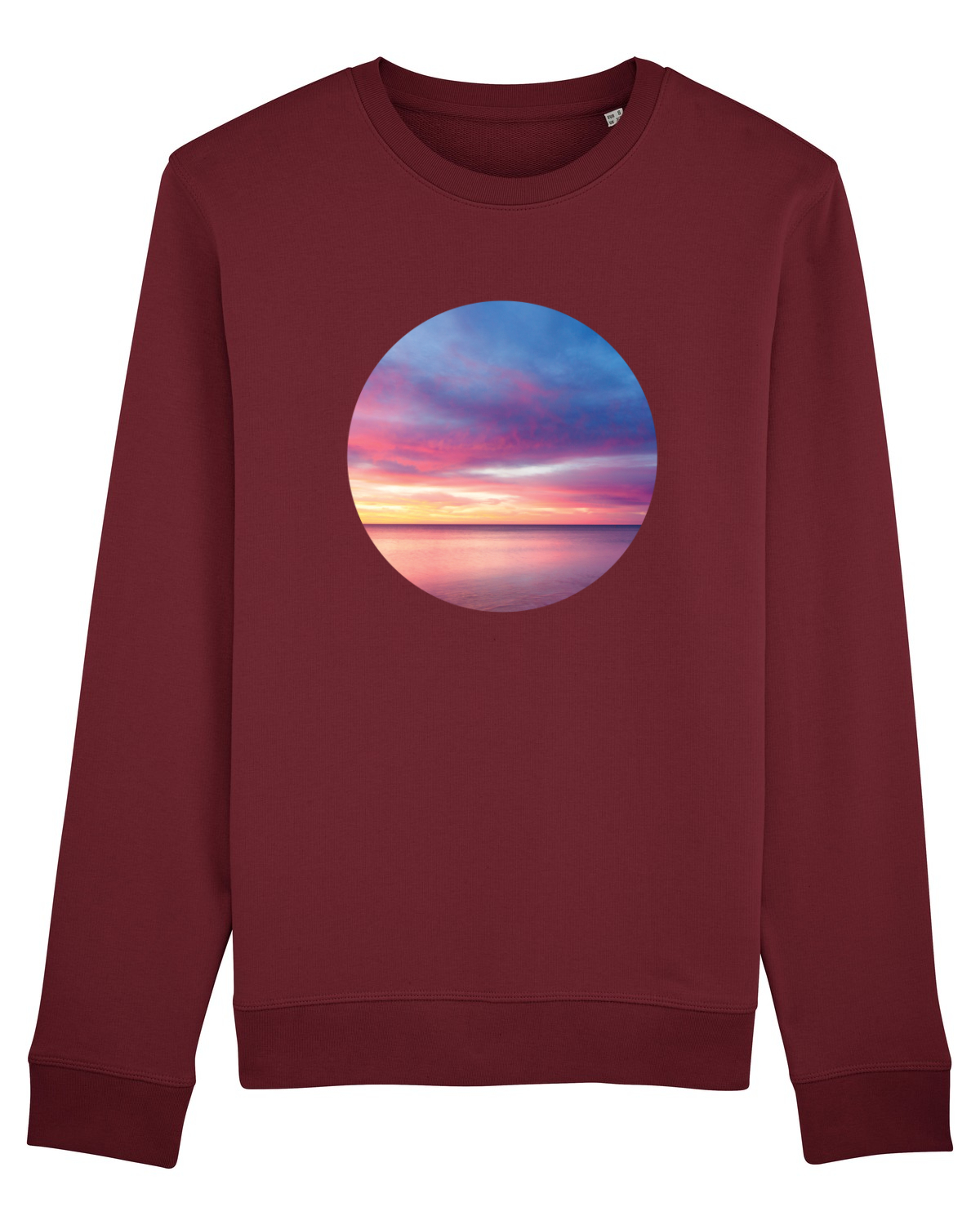 Bluză mânecă lungă Unisex Rise Burgundy