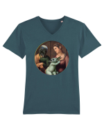 The Baby (Man do and Madonna with the Infant) Tricou mânecă scurtă guler V Bărbat Presenter