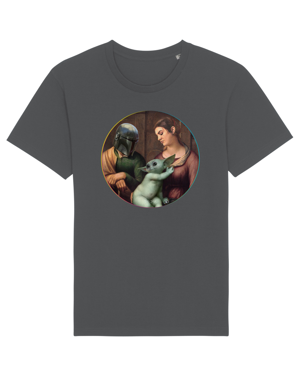 Tricou mânecă scurtă Unisex Rocker Anthracite