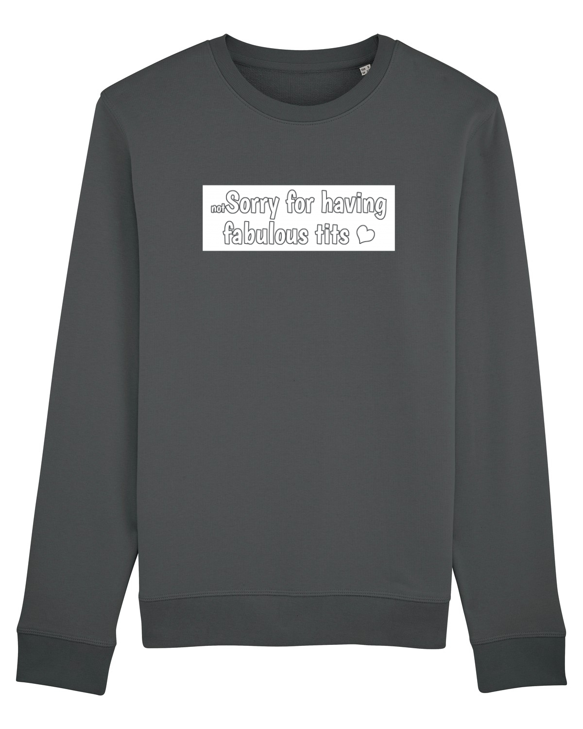 Bluză mânecă lungă Unisex Rise Anthracite